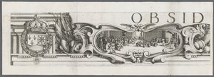 Die Belagerung von La Rochelle: Platte 1, 1628-1630 von Jacques Callot