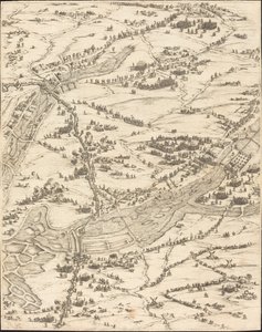 Die Belagerung von La Rochelle [Tafel 7 von 16, Set umfasst 1952.8.97-112], 1628-1631 von Jacques Callot