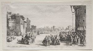 Der Sklavenmarkt, 1629 von Jacques Callot