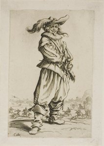 Der Soldat mit dem Federhut, Platte drei aus La Noblesse