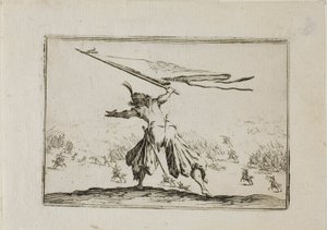 Der Fahnenträger, aus Die Caprices von Jacques Callot