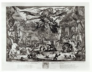 Die Versuchung des Heiligen Antonius, 17. Jahrhundert von Jacques Callot