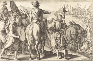 Die Truppen auf dem Marsch, ca. 1614