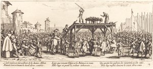 Das Rad, ca. 1633 von Jacques Callot