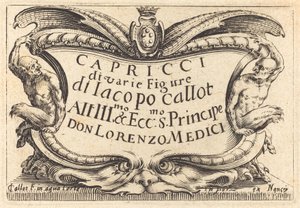 Titelseite für "Die Capricci"