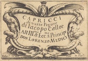 Titelseite für Die Capricci, ca. 1617