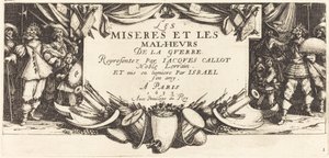 Titelseite für "Die großen Leiden des Krieges" von Jacques Callot