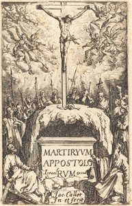 Titelseite für "Die Märtyrertode der Apostel" von Jacques Callot