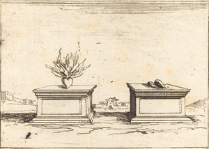 Zwei Herzen, 1628 von Jacques Callot