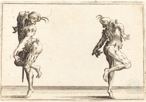 Zwei Pantalons tanzen
