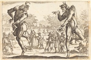 Zwei Zanni von Jacques Callot