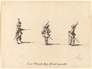 Unbewaffnete Übung von Jacques Callot