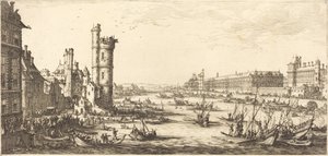 Ansicht des Louvre