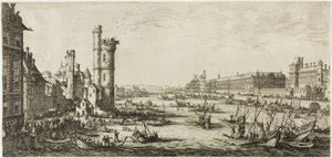 Ansicht des Louvre