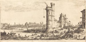 Ansicht der Pont Neuf von Jacques Callot
