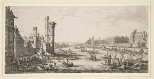Ansicht des Louvre