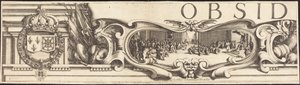 Die Belagerung von La Rochelle [Tafel 1 von 16; Set umfasst 1952.8.97-112] von Jacques Callot and Abraham Bosse