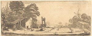 Der Garten von Jacques Callot or Follower of Jacques Callot