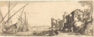 Der kleine Hafen von Jacques Callot or Follower of Jacques Callot
