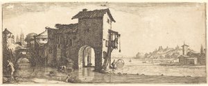 Die Wassermühle von Jacques Callot or Follower of Jacques Callot
