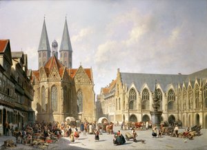 Der Alte Marktplatz, Braunschweig, 1890