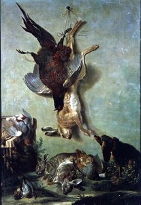 Stillleben mit Wild von Jacques Charles Oudry
