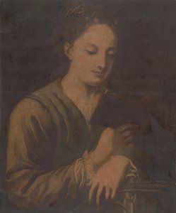 Die heilige Katharina beim Lesen von Jacques Christophe Le Blon