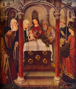 Die Darstellung Christi im Tempel: Ein Altarbild, ca. 1434 von Jacques Daret