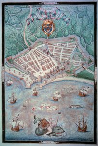 Ansicht der Stadt Le Havre von Jacques Delvaux