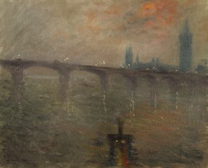 Abend, Westminster von der Waterloo-Brücke
