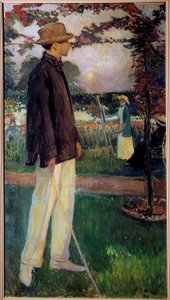 Ganzkörperporträt von Jean Cocteau (1889-1963) Schriftsteller von Jacques Emile Blanche