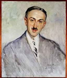 Studie für das Porträt von Emile Herzog genannt André Maurois (1885-1967), französischer Schriftsteller. Gemälde von Jacques Emile Blanche (1861-1942) 1924
