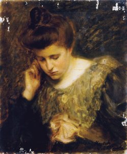 Studie einer lesenden Frau