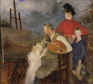 Der Maler Thaulow und seine Kinder, oder Die Familie Thaulow, 1895 von Jacques Emile Blanche