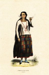 Chamorro-Frau von der Insel Guam, Marianen, Mikronesien