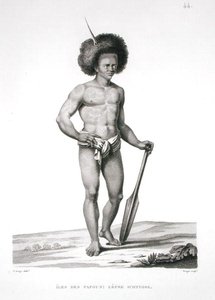 Papua-Inseln: Leprakranker, aus 