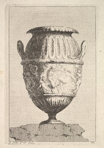 Entwurf für eine Vase mit einem bacchischen Fries, aus: Vasen, 1746