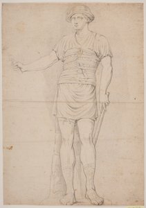 Stehender Krieger von Jacques Francois Joseph Saly