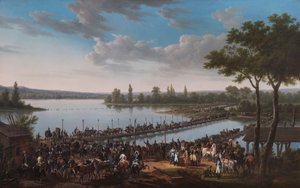 Übergang der Donau durch Napoleon vor der Schlacht von Wagram