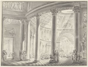 Innenraum einer Kuppelkirche von Jacques François Blondel