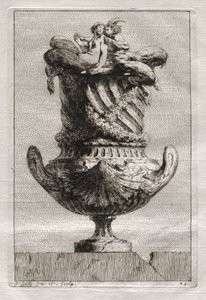 Suite von Vasen: Tafel 25 von Jacques François Saly
