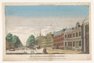 Ansicht des Lange Voorhout in Den Haag von Jacques Gabriel Huquier