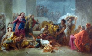 Christus vertreibt die Händler aus dem Tempel von Jacques Gamelin