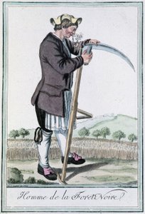 Mann aus dem Schwarzwald - in „Enzyklopädie der Reisen“ von Grasset St Sauveur, ed. 1796
