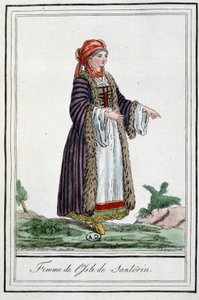 Frau von der Insel Santorini von Jacques Grasset de Saint Sauveur