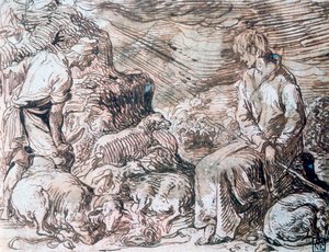 Hippokrates und Demokrit, um 1584-1629