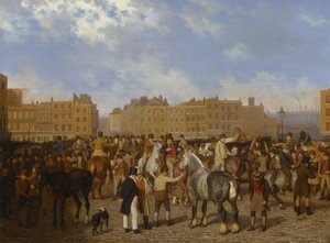 Alter Smithfield-Markt von Jacques Laurent Agasse