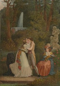 Julie, oder Der erste Kuss der Liebe, Erster Kuss, 1784-1799, 1913 von Jacques Louis Copia