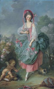 Ballerina Marie-Madeleine Guimard 1743-1816 als Terpsichore