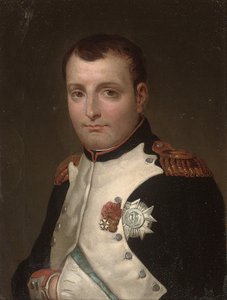 Detail von Napoleon in seinem Arbeitszimmer im Tuilerienpalast von Jacques Louis David